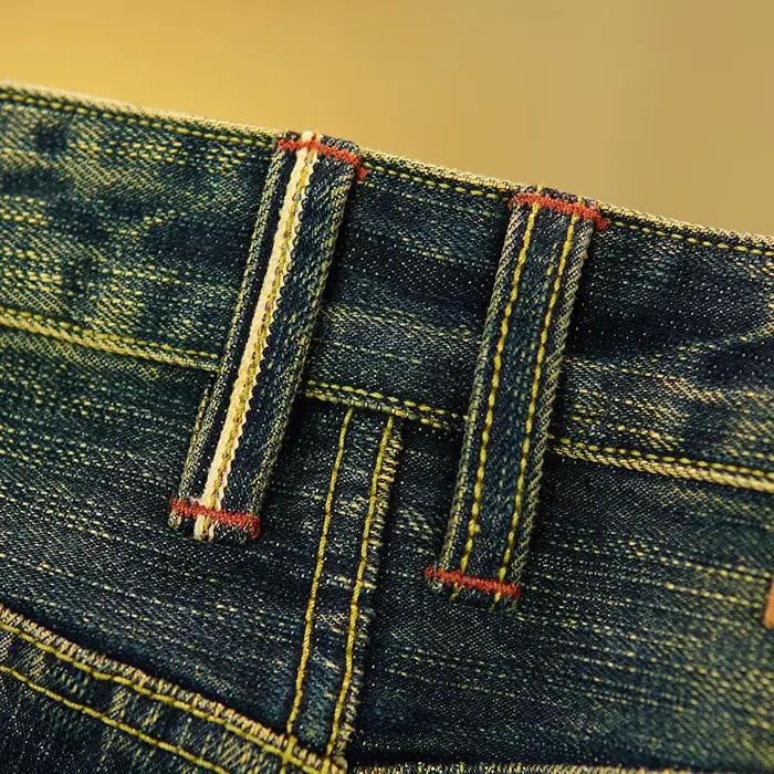 Jean en Denim émeraude pour hommes