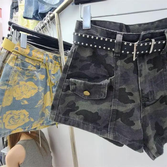 Short en Jean Camouflage pour femmes