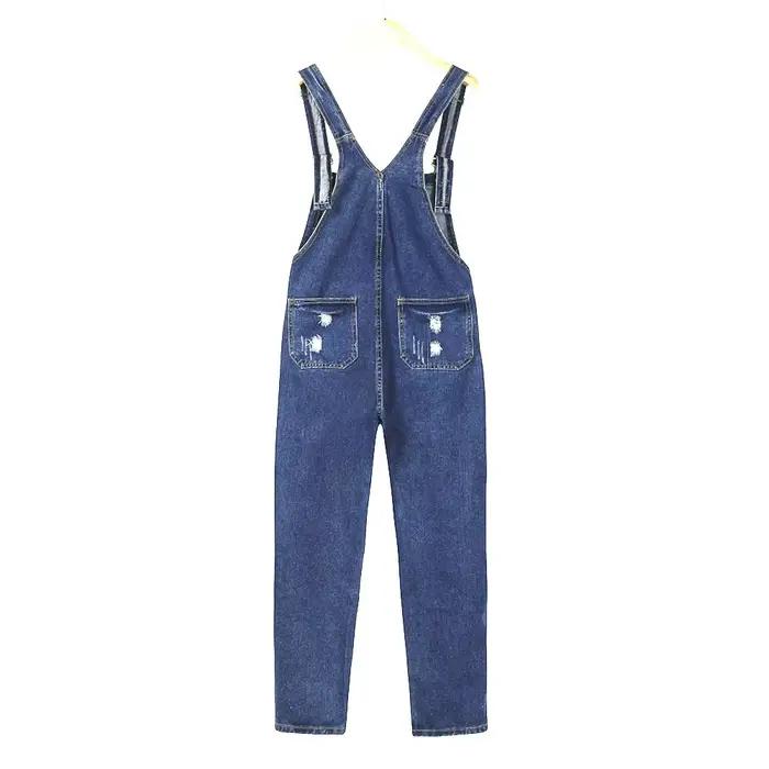 Salopette Jean Taille Haute Décontractée et Tendance Pour Femme Occasions Spéciales Collection Été 2025
