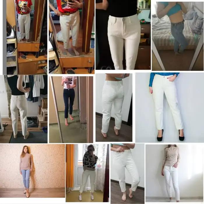 Jeans Blancs Vintage GUUZYUVIZ Femme Coupe Slim Pour Toutes Les Occasions