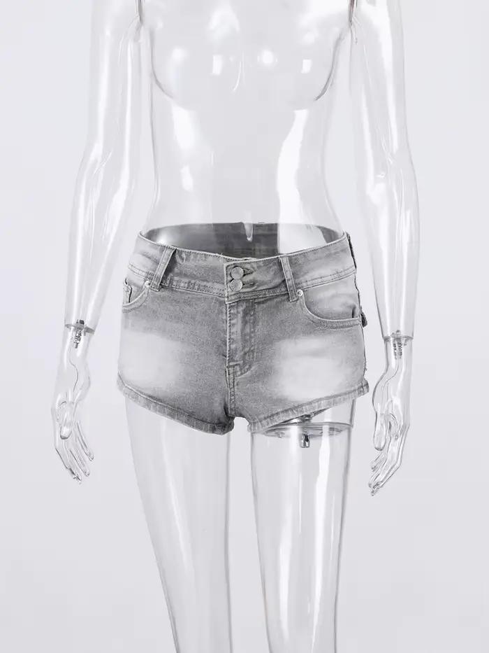 Jean court Chic taille haute pour femmes
