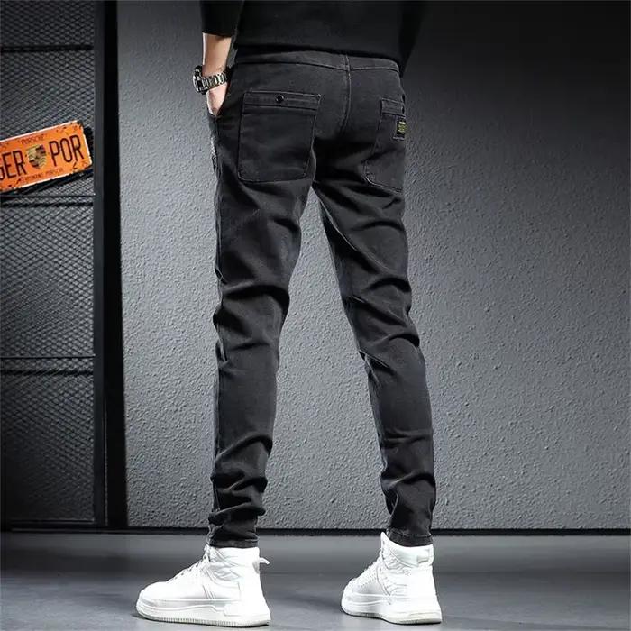 Jean Cargo Noir et Gris pour Homme