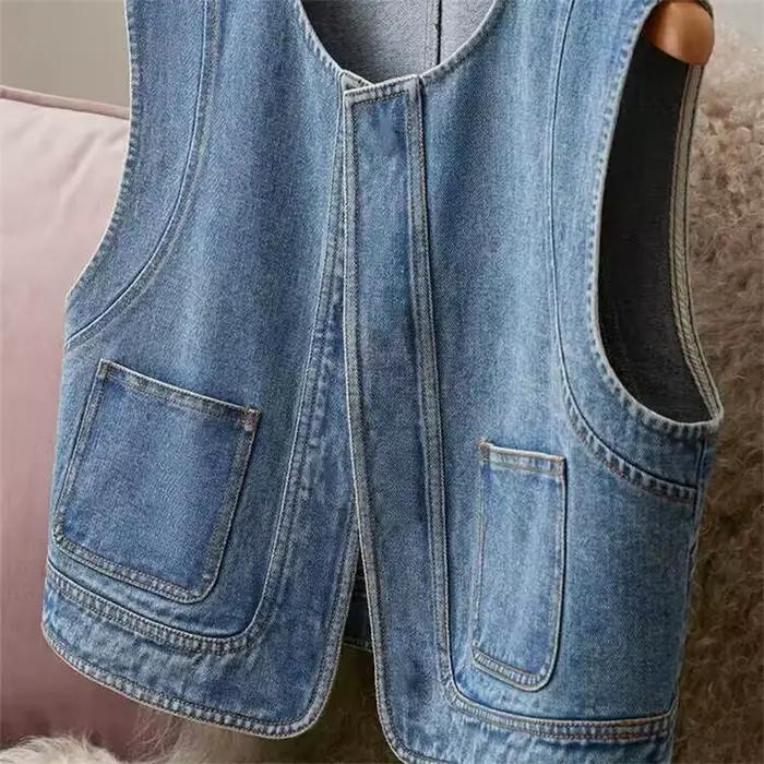 Gilet en jean pour femme