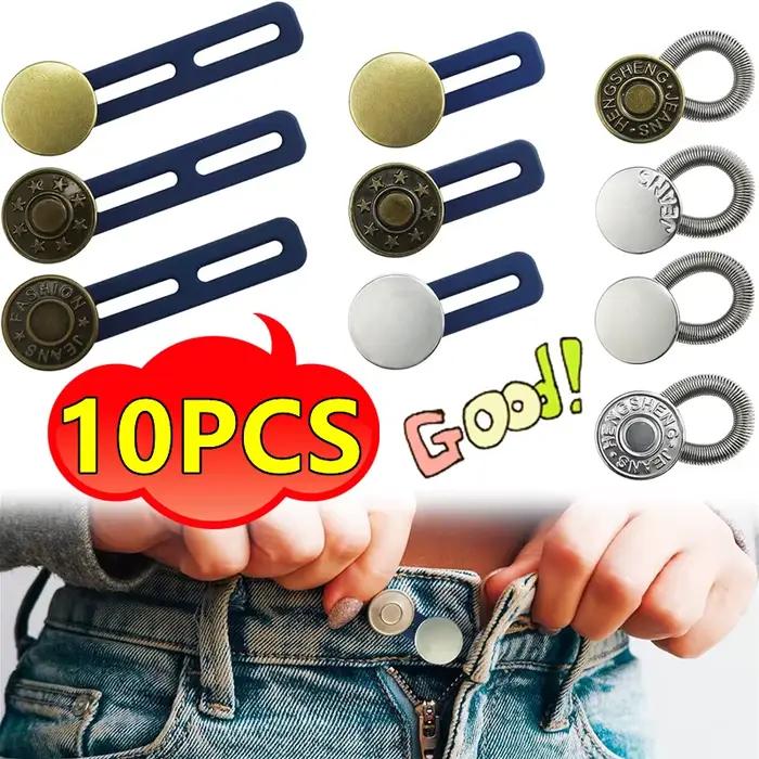 Extension de bouton en métal pour pantalons jean réglable et personnalisable pour homme et femme pour différentes occasions
