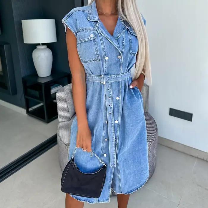 Robe d'été en Denim pour femmes