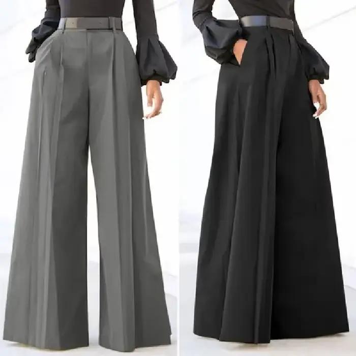 Pantalon à jambes larges pour femmes pantalons