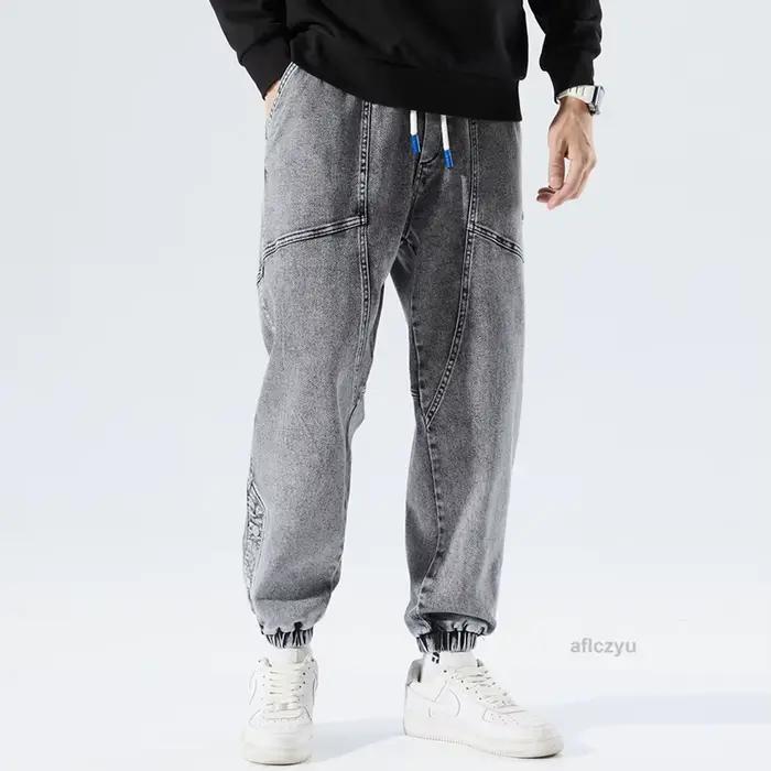 Pantalon de jogging en jean pour homme
