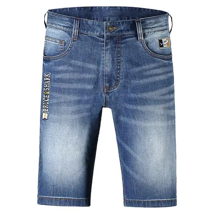 Bruce & Shlavabo-Short en denim bleu pour homme