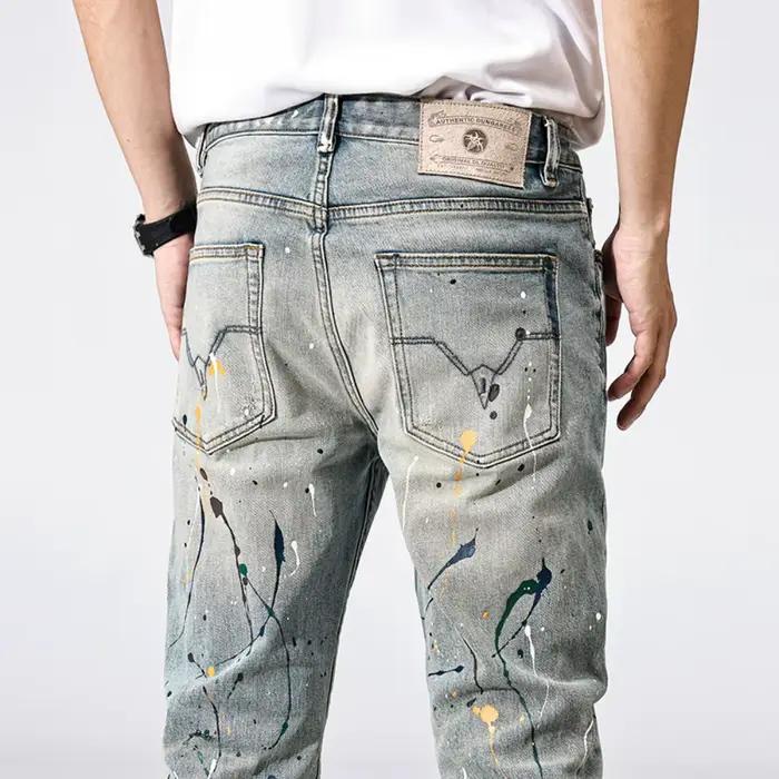 Jean droit Slim pour hommes