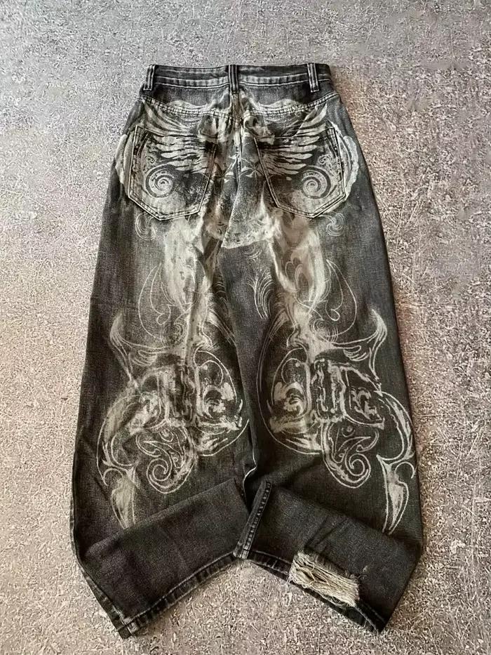 Jeans pour femmes Hip Hop américain Y2K