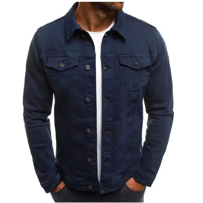Veste en jean pour homme Printemps-Automne