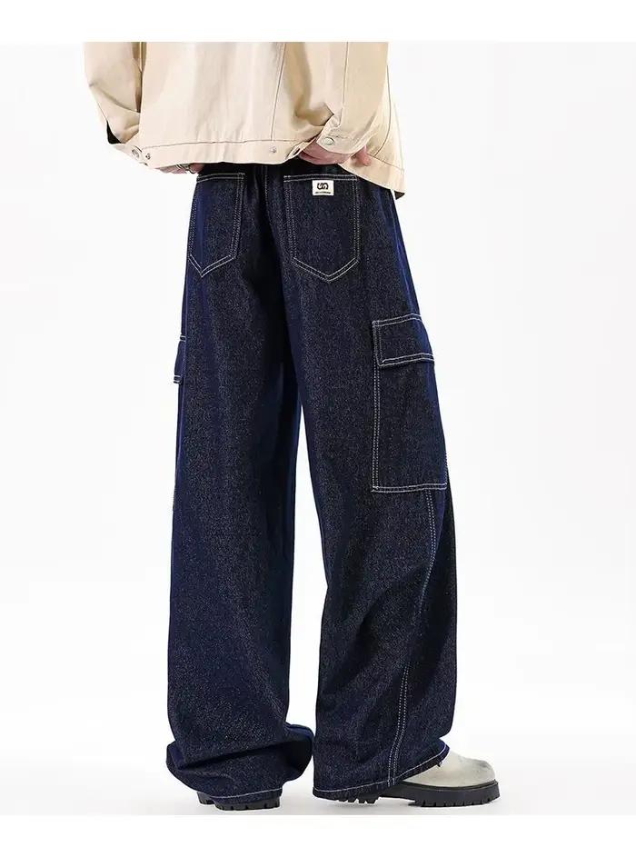 Jean fin d'été 2026 pour homme, polyvalent, coupe droite à jambe large