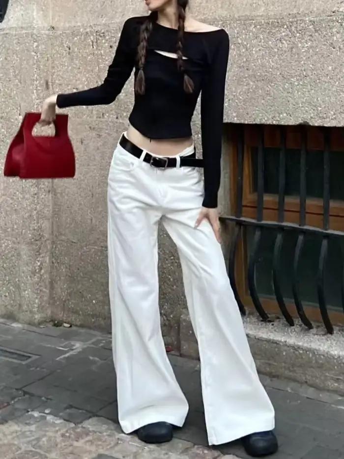 Jean taille basse pour femme