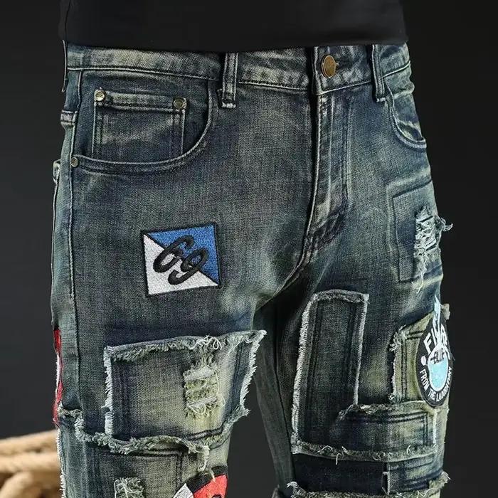 Jean Droit de Travail Rock pour Homme