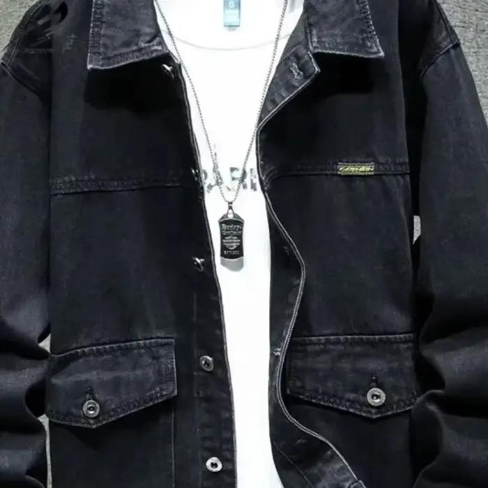 Vestes en jean cargo pour hommes