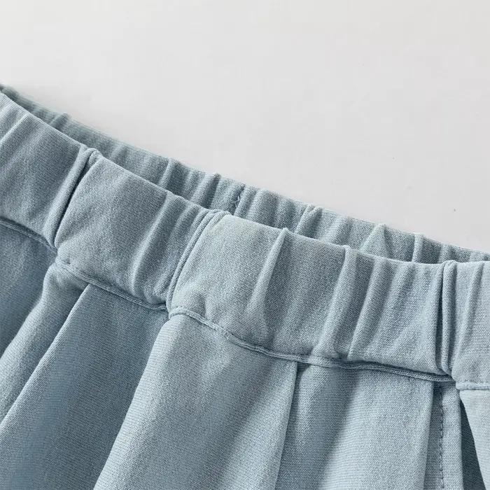 Jeans en coton denim pour enfants Dave Bella modèle tendance DB1260387 collection automne-printemps pour filles tailles 6 7 8 9 10 11 12 couleur beige pour sorties jeux et événements familiaux ```