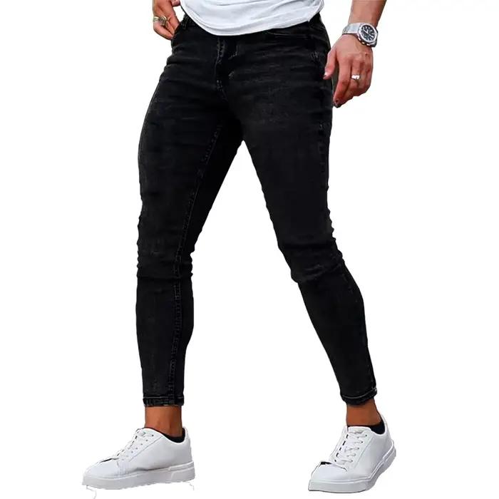 Jeans skinny brossés pour hommes