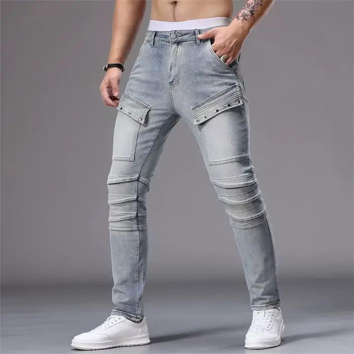 Jean Hip Hop vert, pantalon Harajuku Y2K