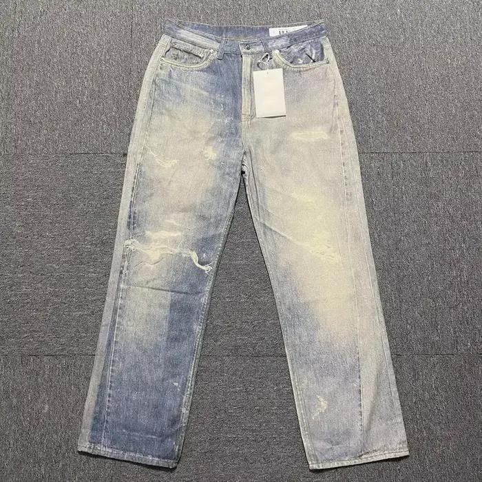 Notre héritage – jean imprimé bleu de qualité supérieure pour hommes