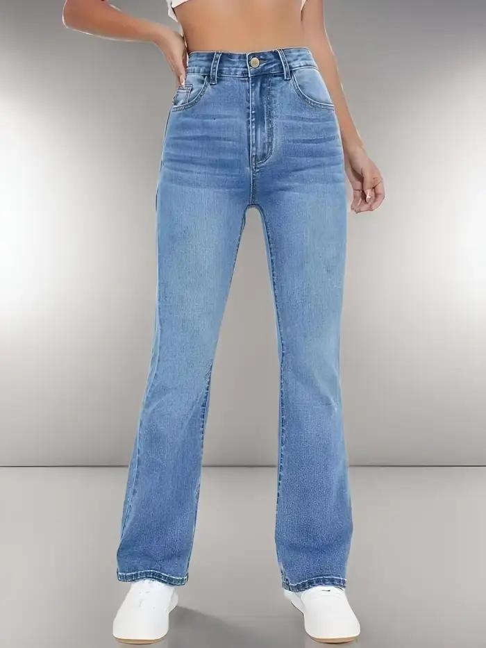 Nouveaux jeans chauds pour femmes minceur style européen et américain décontracté polyvalent taille haute pantalon en