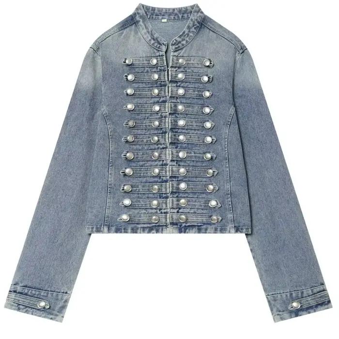 Veste en jean pour femme HXAO