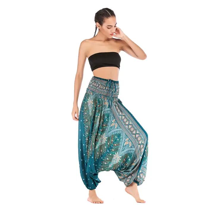 Pantalon Boho Palazzo, jambes larges