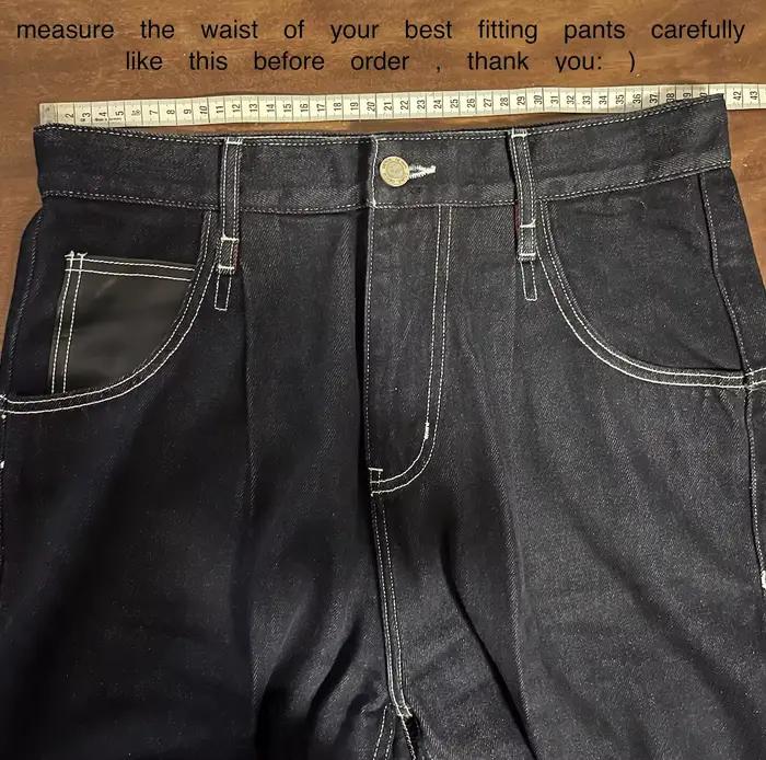 0004 Jean en denim brut Indigo Selvage non lavé