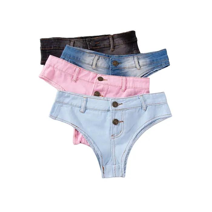 Shorts en jean mini pour femme