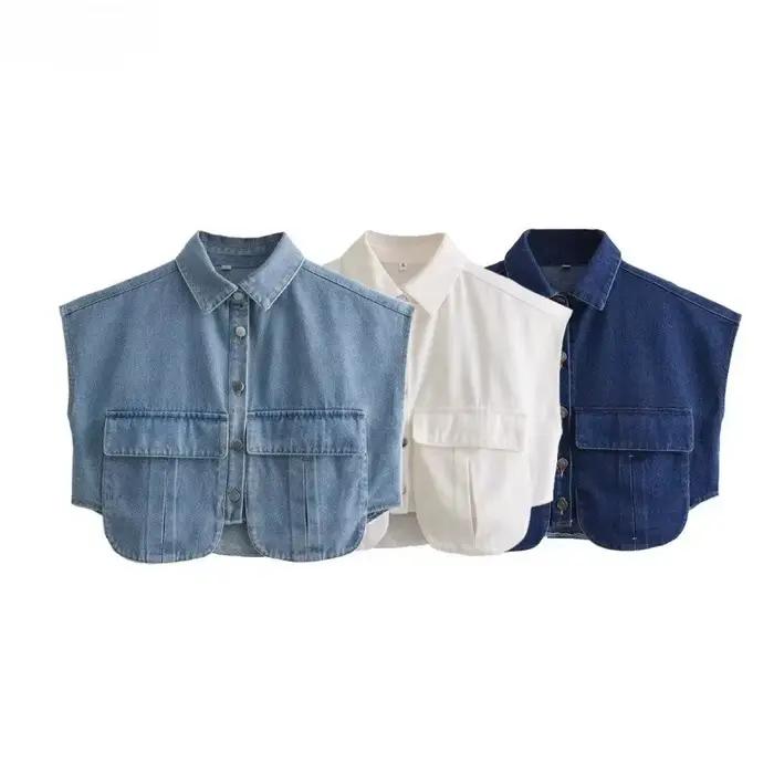 Cardigan en Denim pour femmes