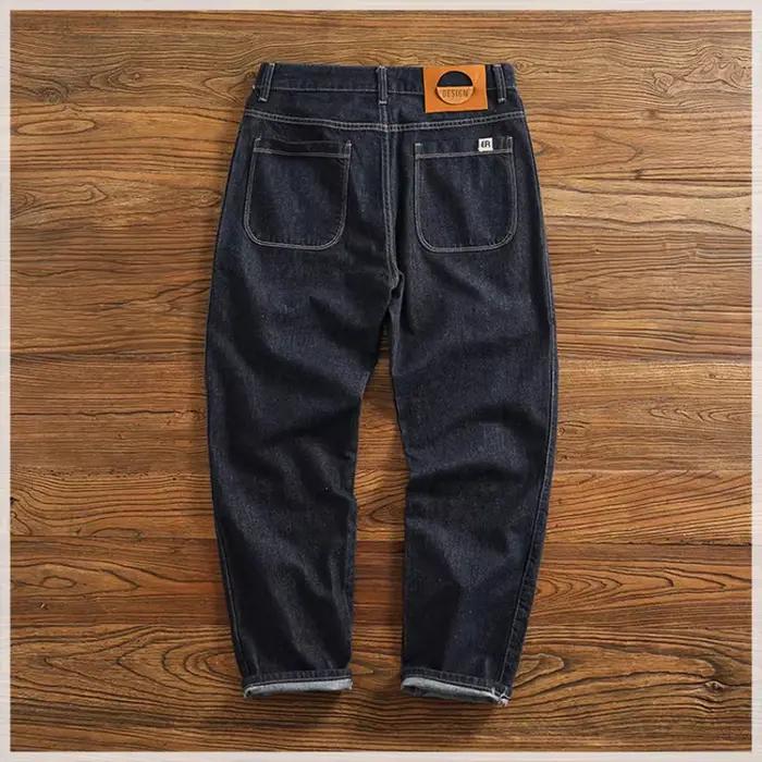 Pantalon en Denim Délavé pour Homme