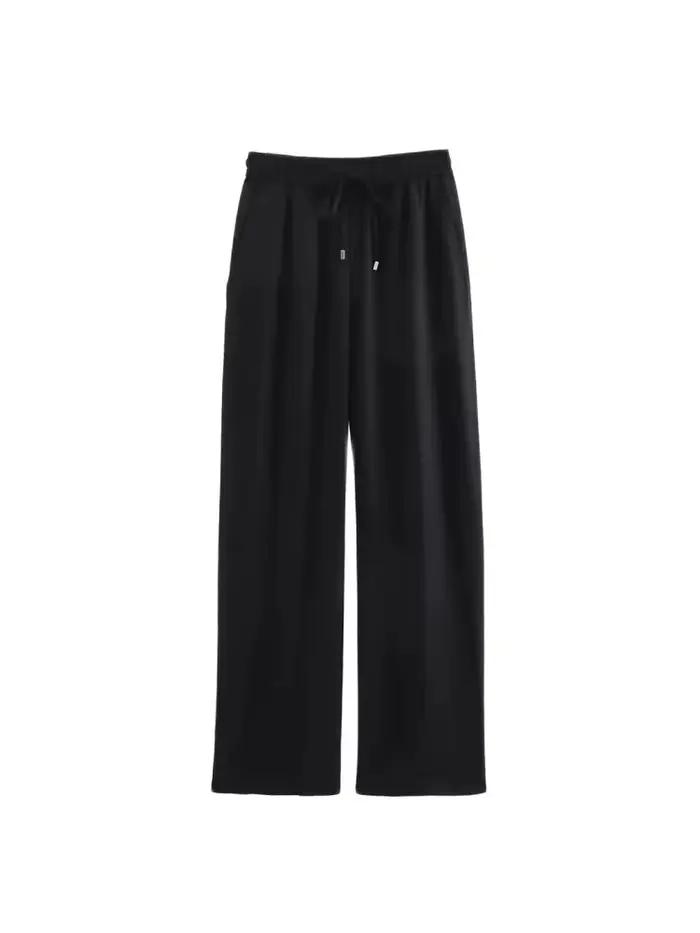 Pantalon droit avec poches avant pour femmes