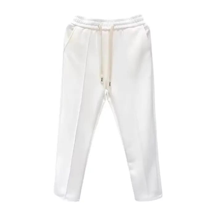 Pantalon décontracté à jambe droite pour homme – Tendance été 2026 – Coupe ample avec cordon de serrage – Polyvalent –