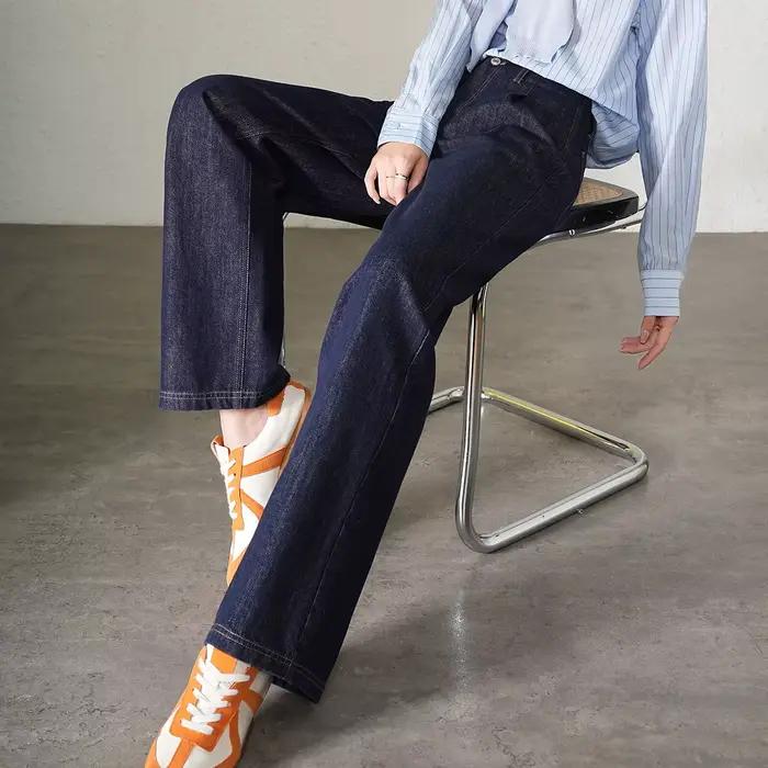 LOUIS YAO 2025 printemps automne hiver trajet jean avec taille libre tête conception longue