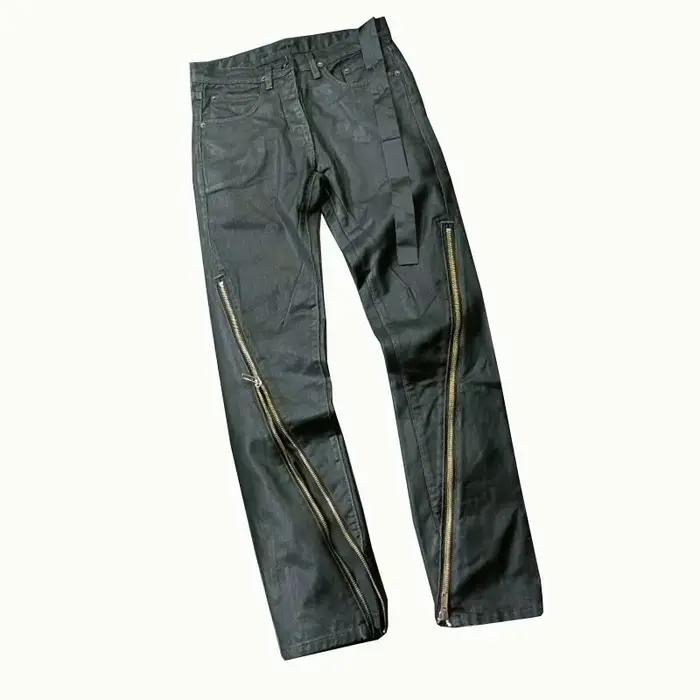 Owen Seak hommes huile cire jean classique Denim gothique