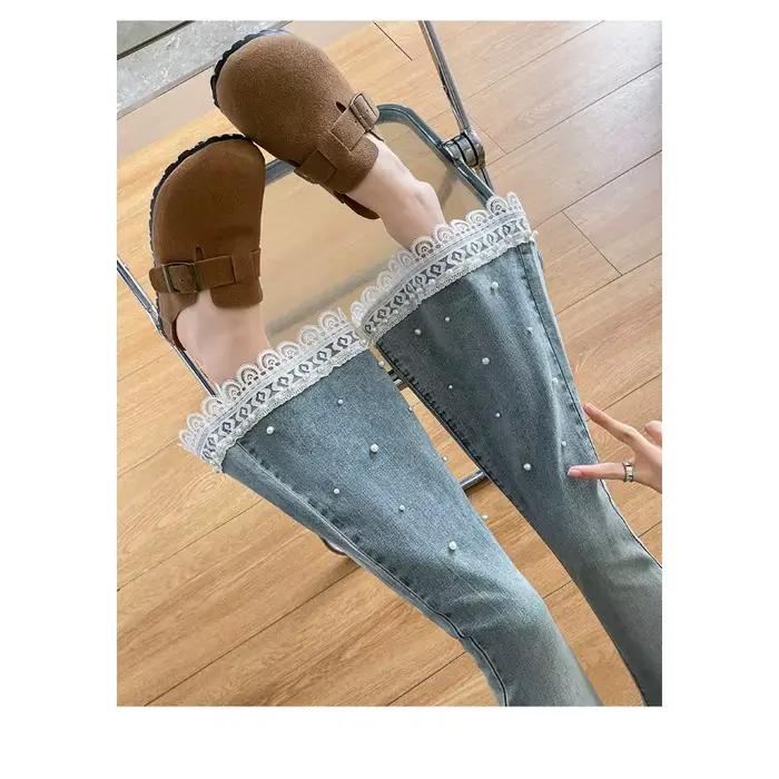 Jean bootcut délavé Hot Diamond pour femme
