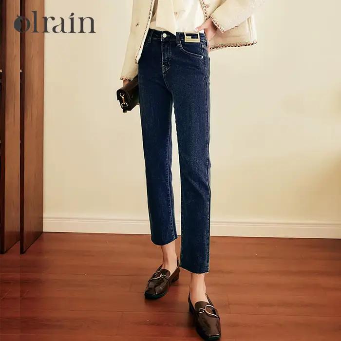 OLrain Jean français pour femme 2026 Nouvelle collection automne