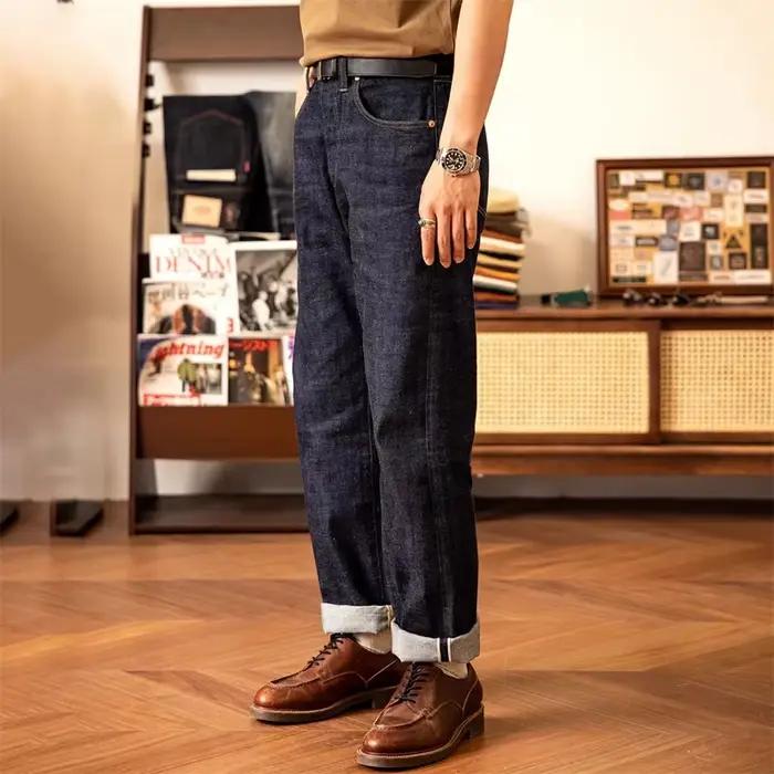 Red Tornado S1000XX WWII modèle large jean droit un lavage 14oz lisière Denim