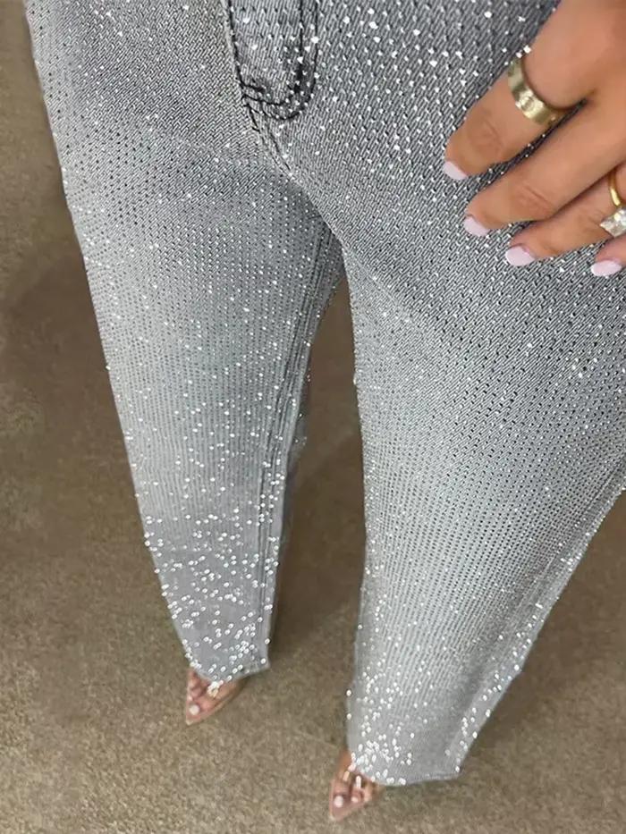 Pantalon en jean Y2K pour femme