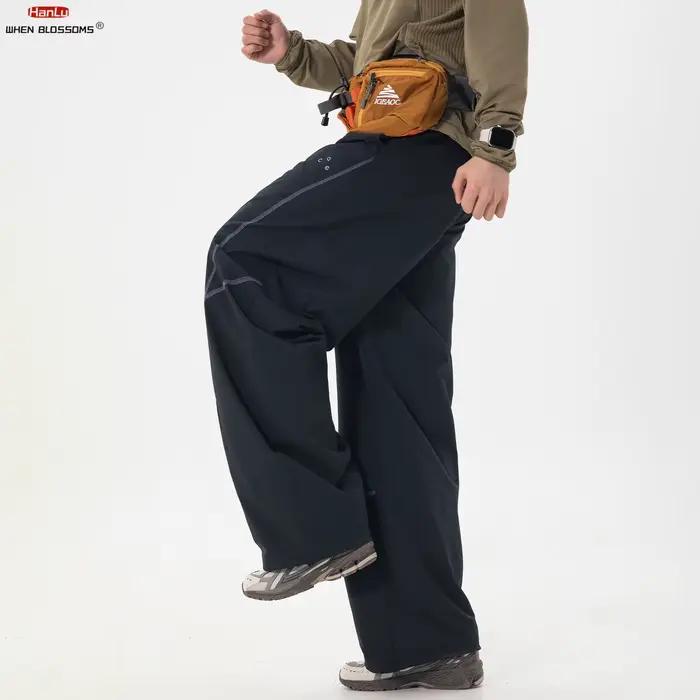 Pantalon cargo technique pour homme 2026 avec surpiqûres contrastées