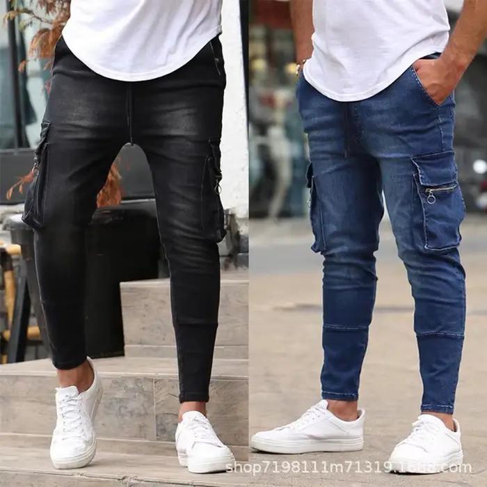 Jean élastique de rue pour hommes
