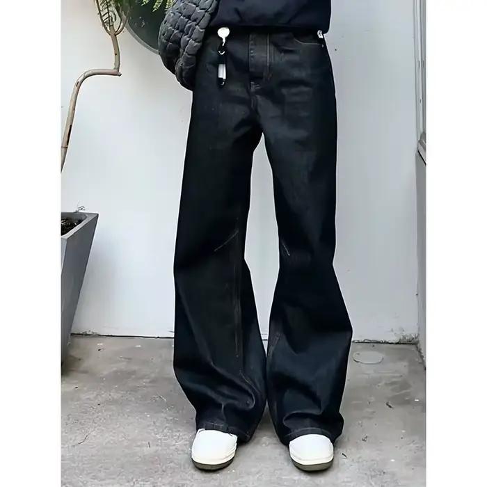 Nouveau Jean Américain Rétro 2026 pour Homme – Pantalon Décontracté Polyvalent à Jambes Larges et Coupe Droite Style Urbain