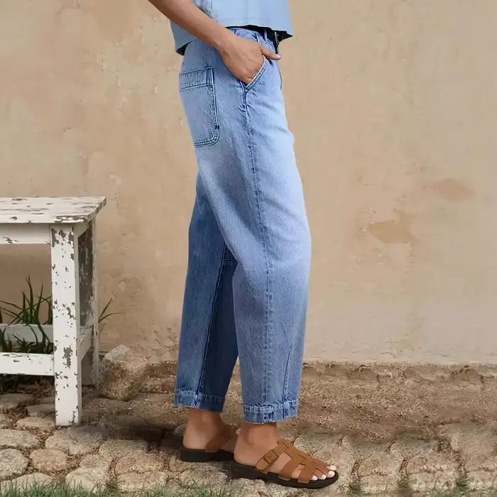 Jean taille haute pour femmes