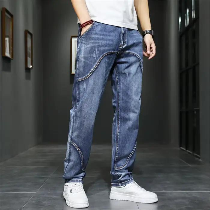 42 44 grande taille jean hommes Denim pantalon Baggy