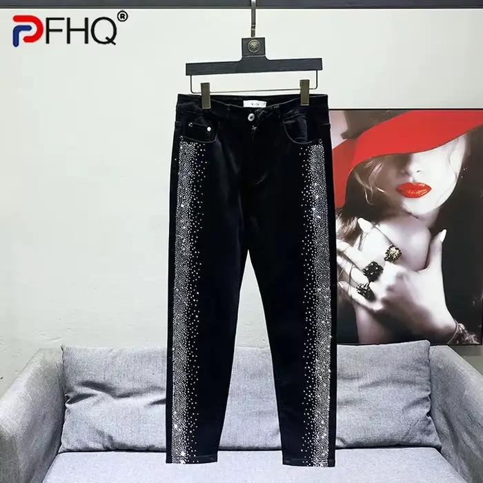 Pantalon crayon en denim avancé pour hommes
