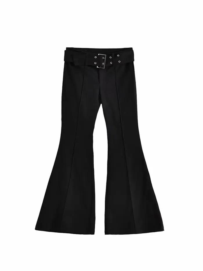 Jean noir évasé pour femmes