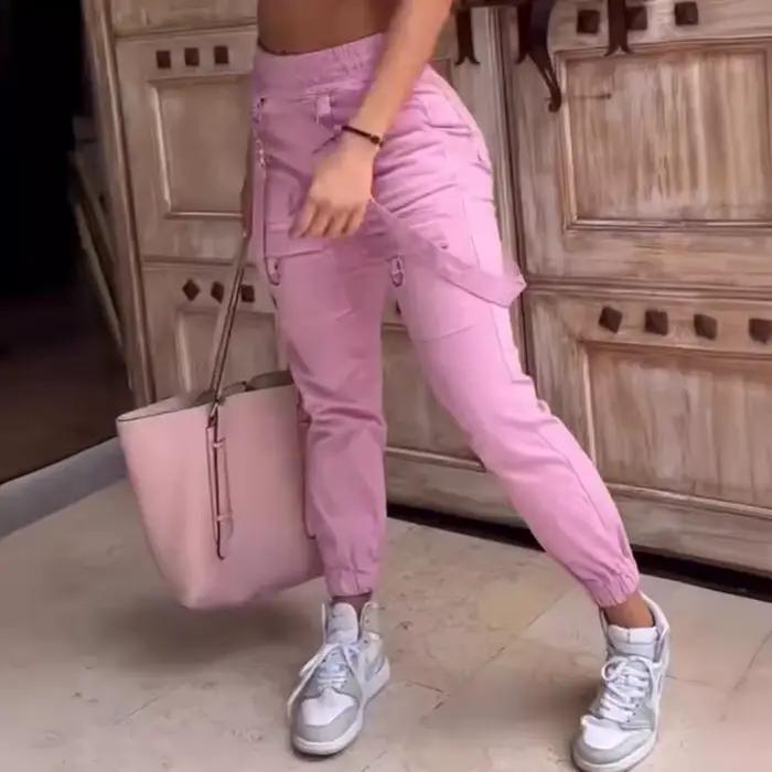 Pantalon Vintage multi-poches pour femmes