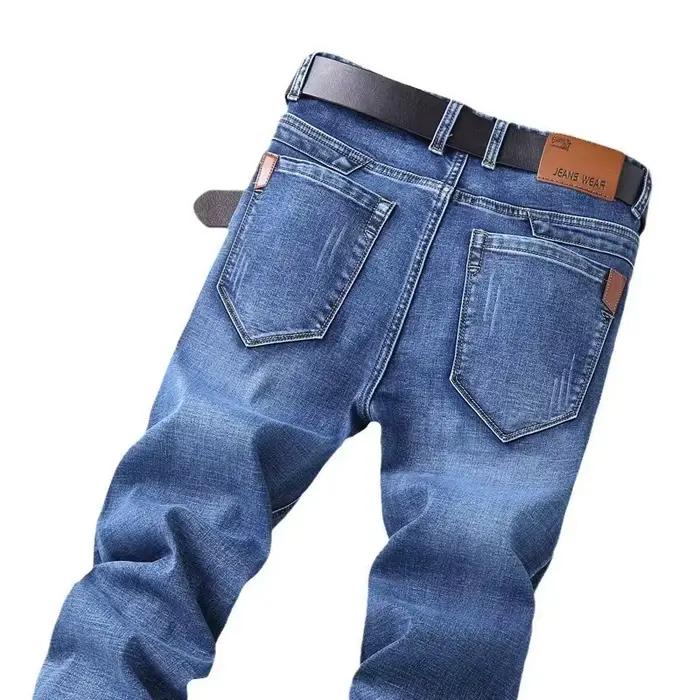 Nouveauté 2024 – Jean Business Classique pour Homme – Style Décontracté Extensible Slim – Pantalon en Denim de Marque