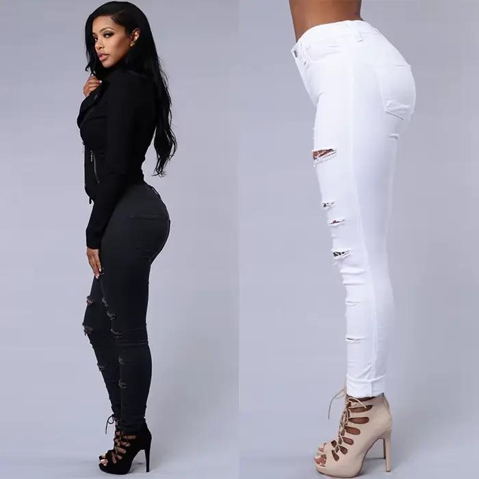 Offre spéciale jean déchiré pour femmes sexy