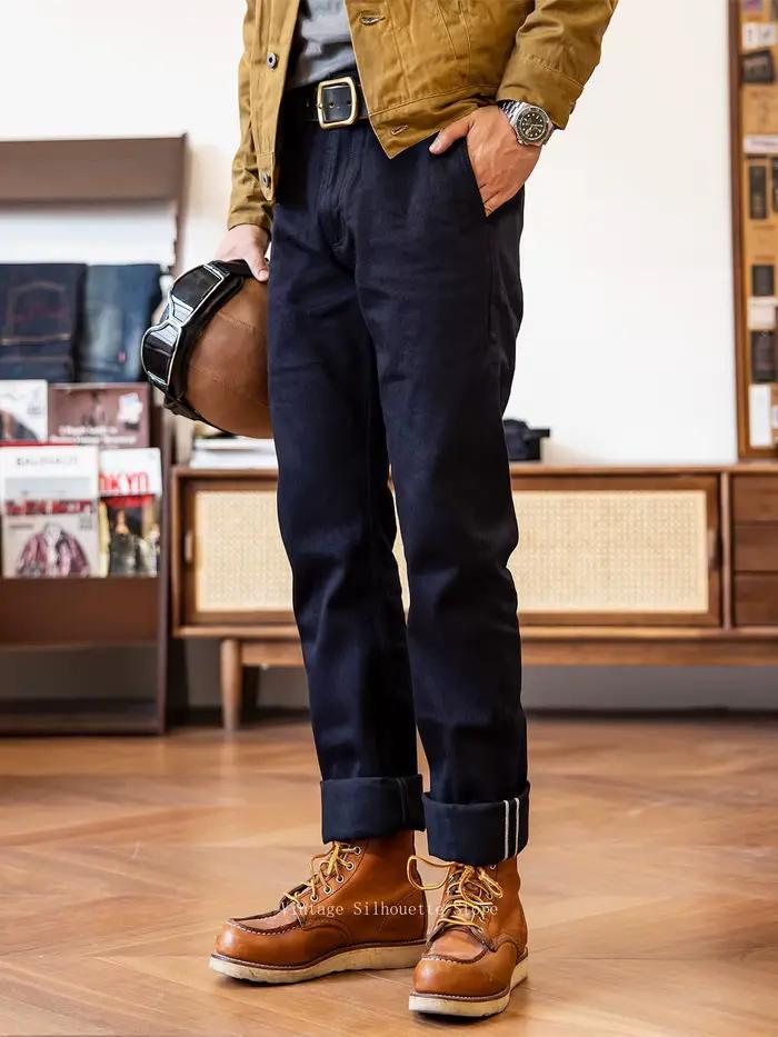 Red Tornado 14, 5 oz Slim Fit Jeans pour hommes lisière Raw Denim 511 et GT forme 2 couleurs