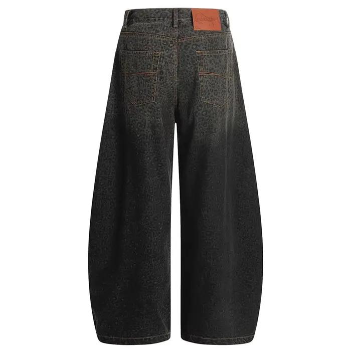 Jean Baggy léopard pour hommes